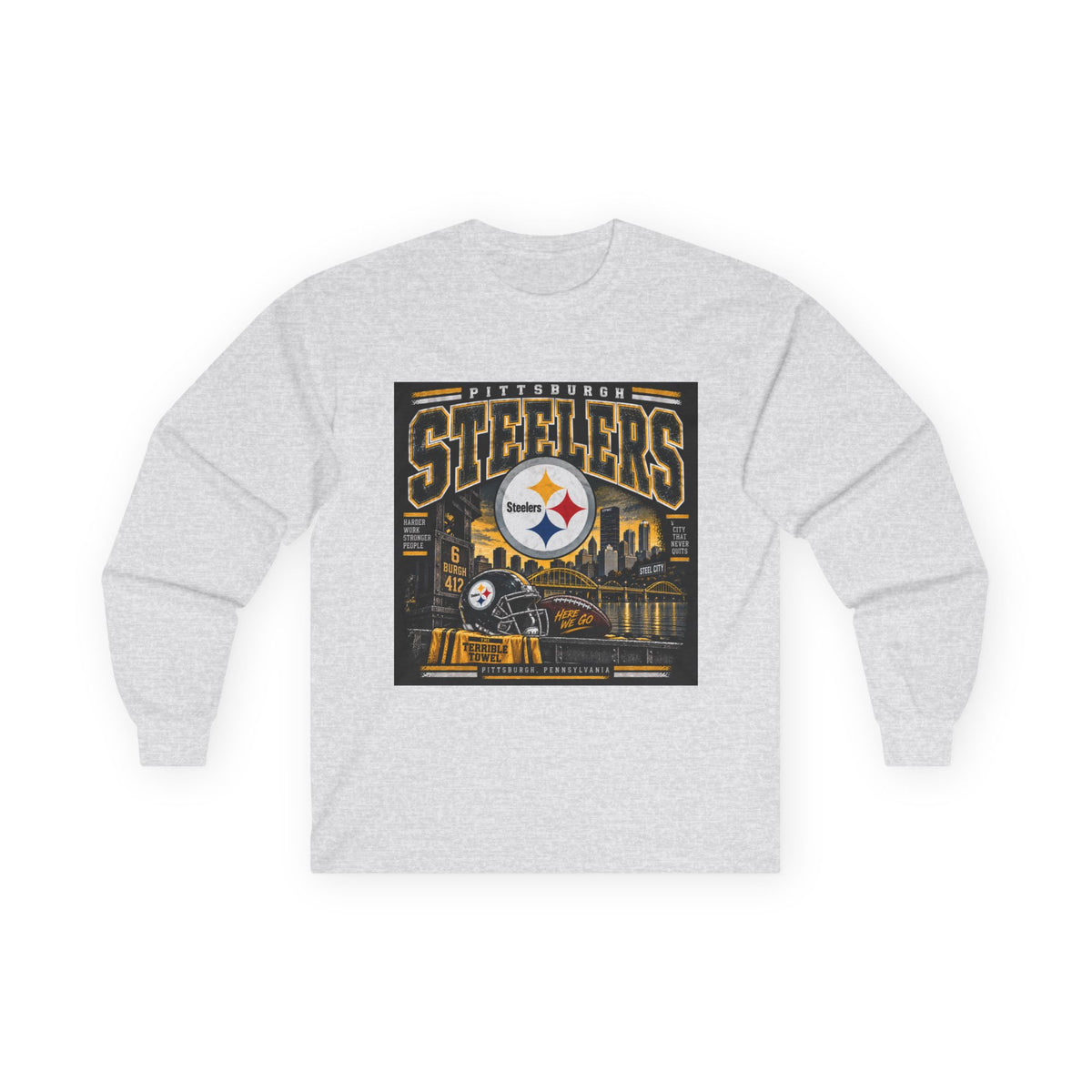 Pittsburgh Steelers Steel City Pride - Unisex Ultra Cotton Long Sleeve Tee