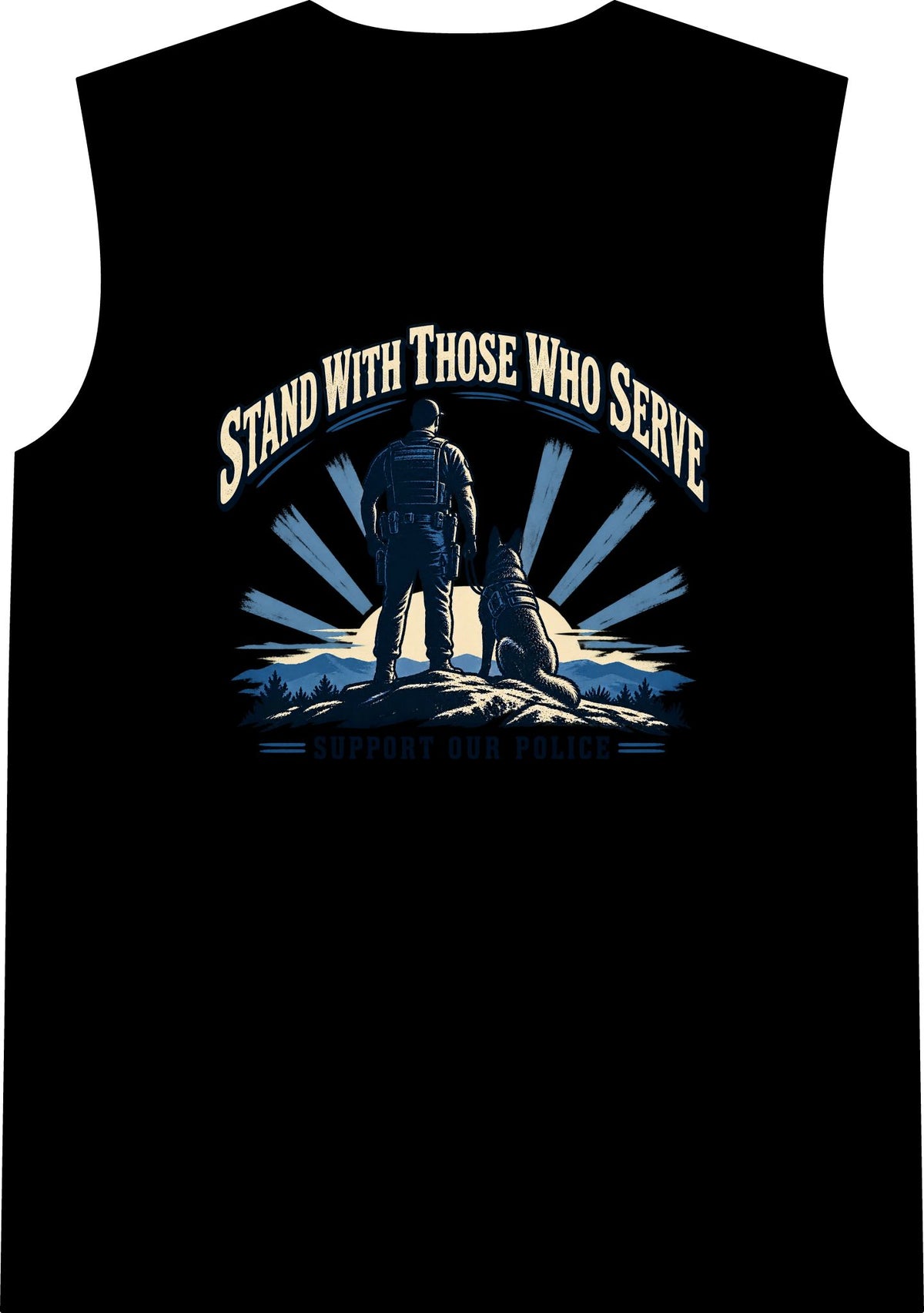 Stand With Those Who Serve Police K9 - Classic Tank