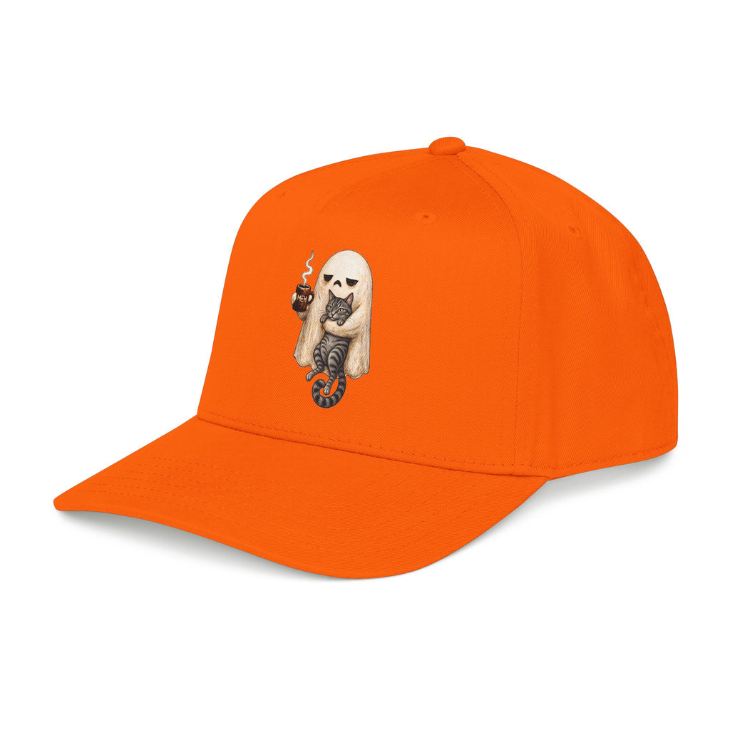 Meh Ghost and Gray Tabby Cat - OTTO Baseball Hat