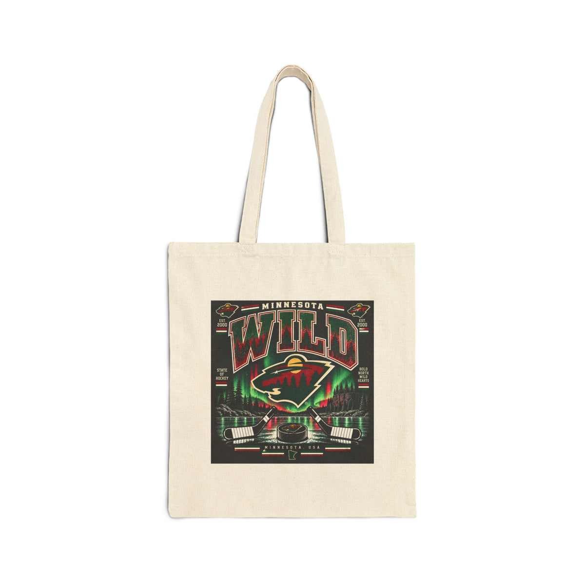Wild North Hockey Tee - Canvas Tote