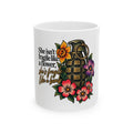 Fragile Like a Bomb - Floral Grenade - Ceramic Mug 11oz and 15oz
