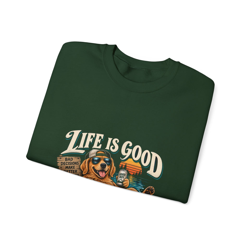 Life is Good Floatin' - Crewneck Sweatshirt