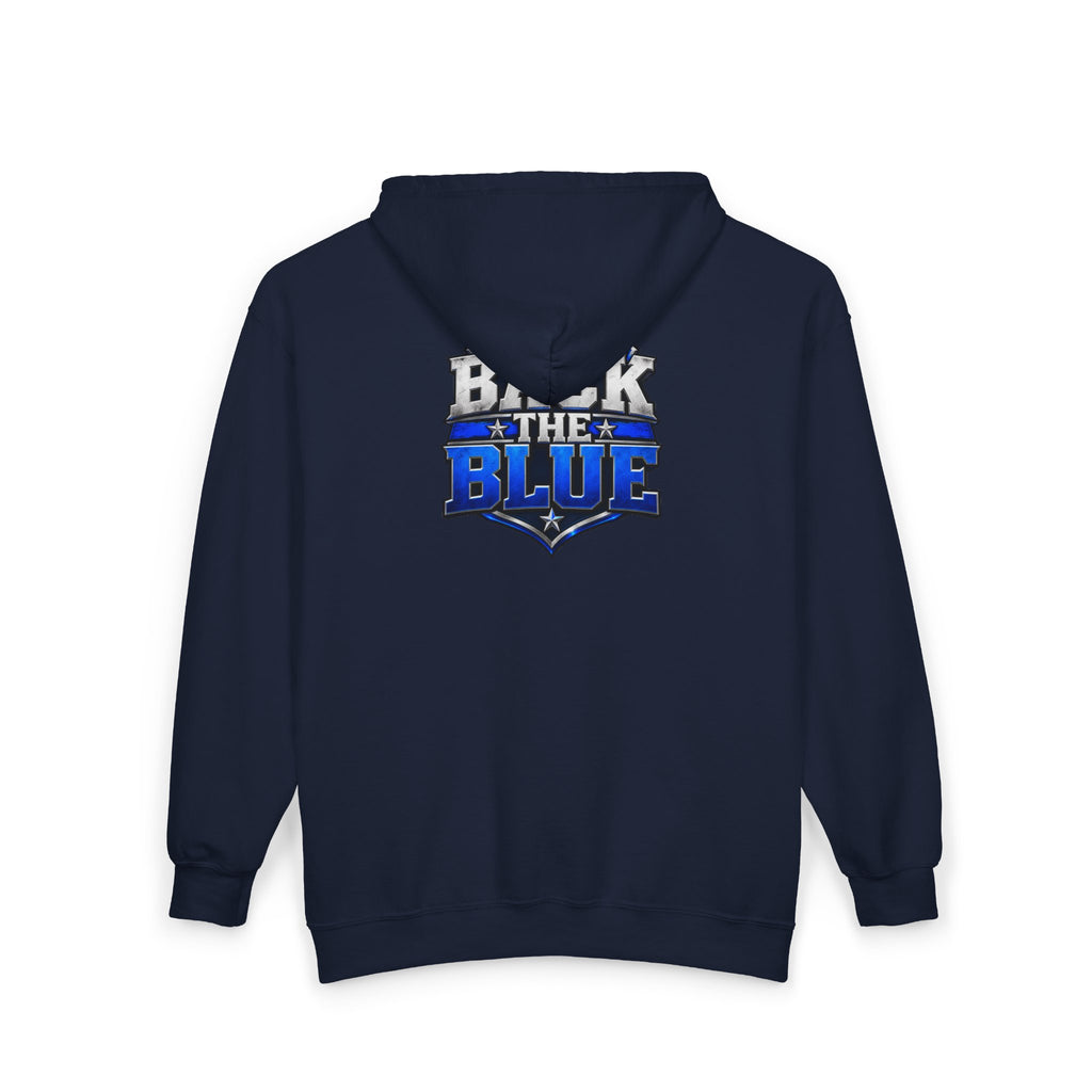 Back the Blue Shield - Full-Zip Hooded Sweatshirt