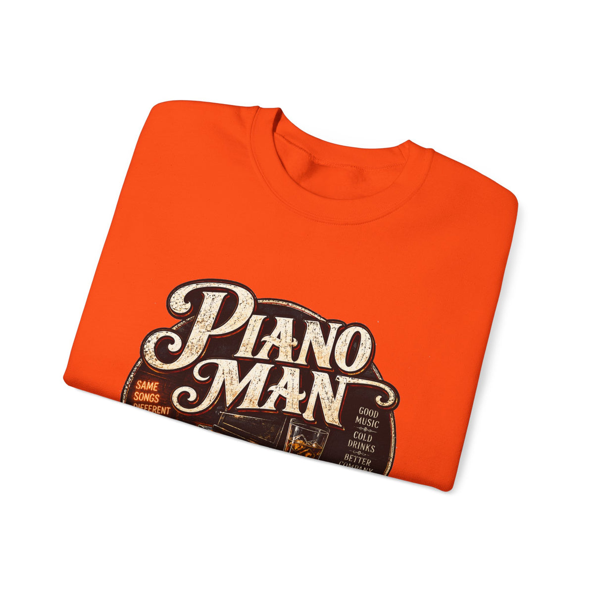 Piano Man Retro Bar - Crewneck Sweatshirt