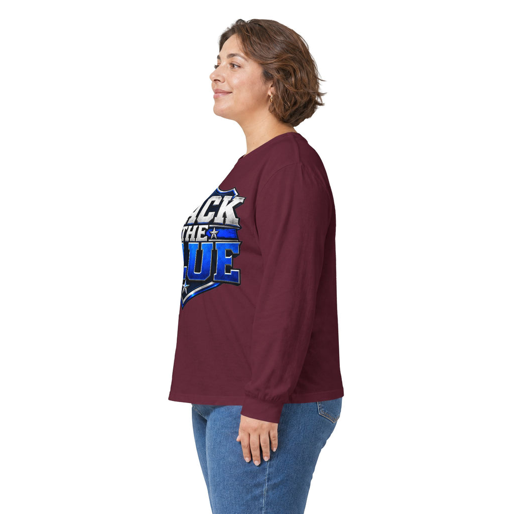 Back the Blue Shield - Unisex Ultra Cotton Long Sleeve Tee