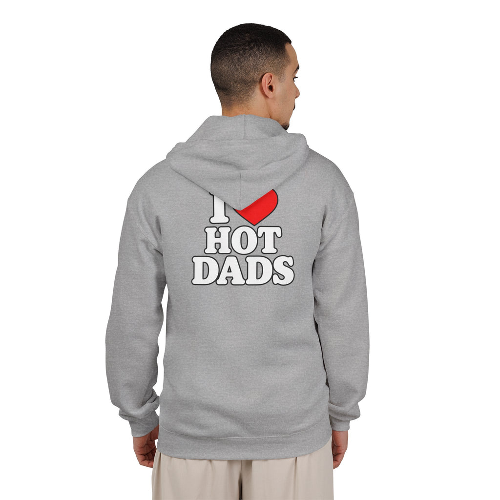 I Love Hot Dads - Full-Zip Hooded Sweatshirt