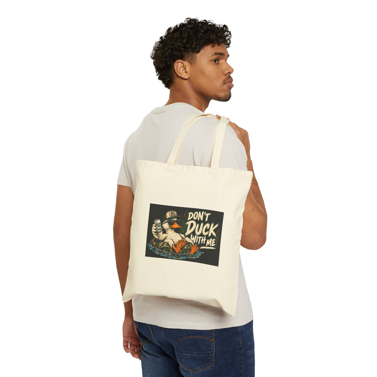 Duck With Me Camo - Canvas Tote