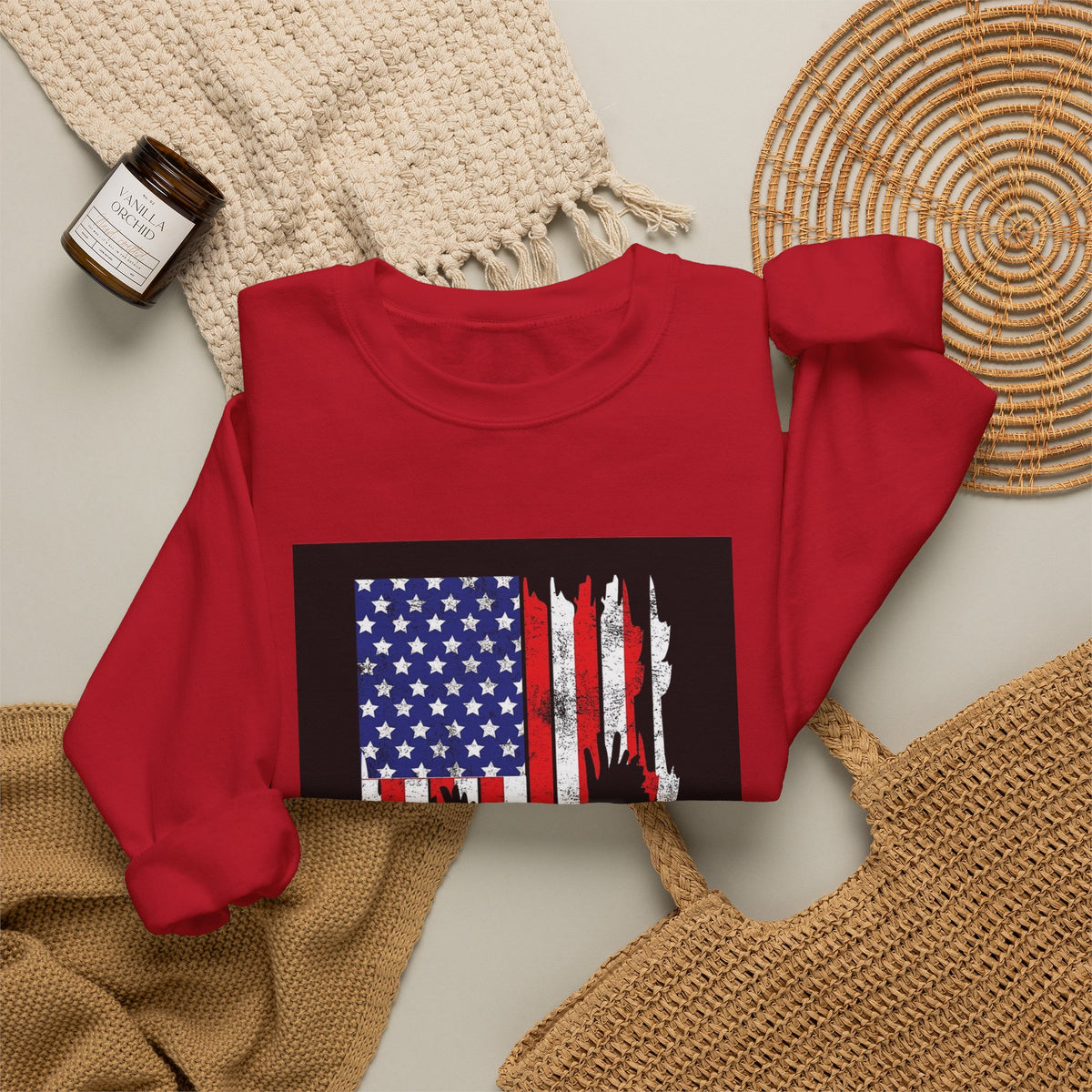Old Glory Eagle - Crewneck Sweatshirt