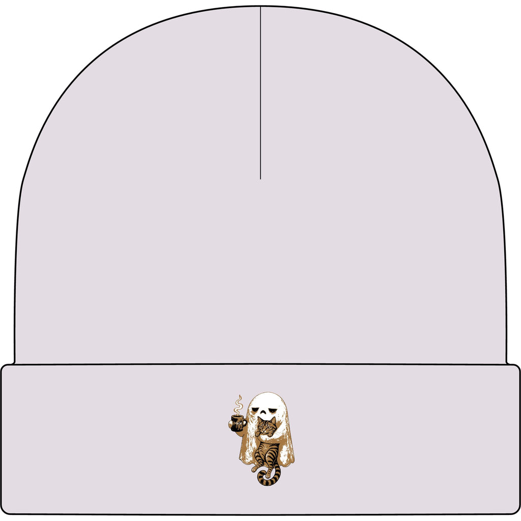 Meh Ghost and Gray Tabby Cat - AS Colour 1107 Cuff Beanie
