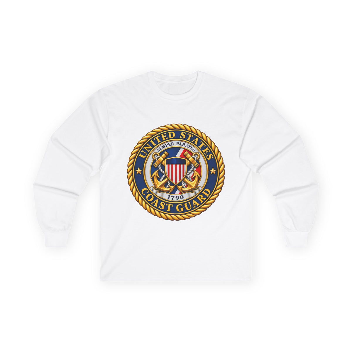 U.S. Coast Guard Emblem - Unisex Ultra Cotton Long Sleeve Tee