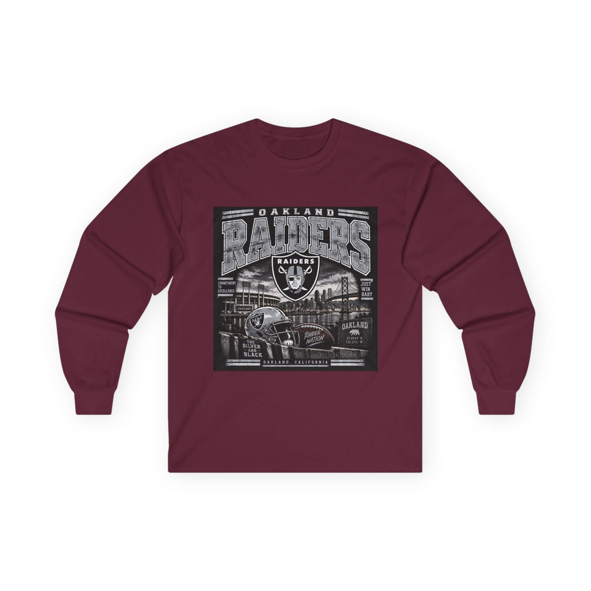 Oakland Raiders Black Heritage - Unisex Ultra Cotton Long Sleeve Tee