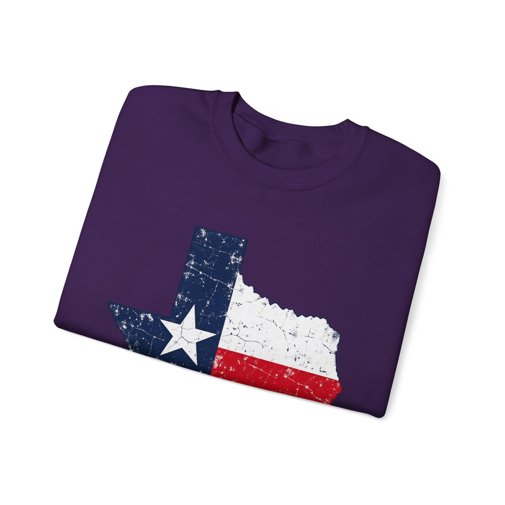 Weathered Texas Flag - Crewneck Sweatshirt