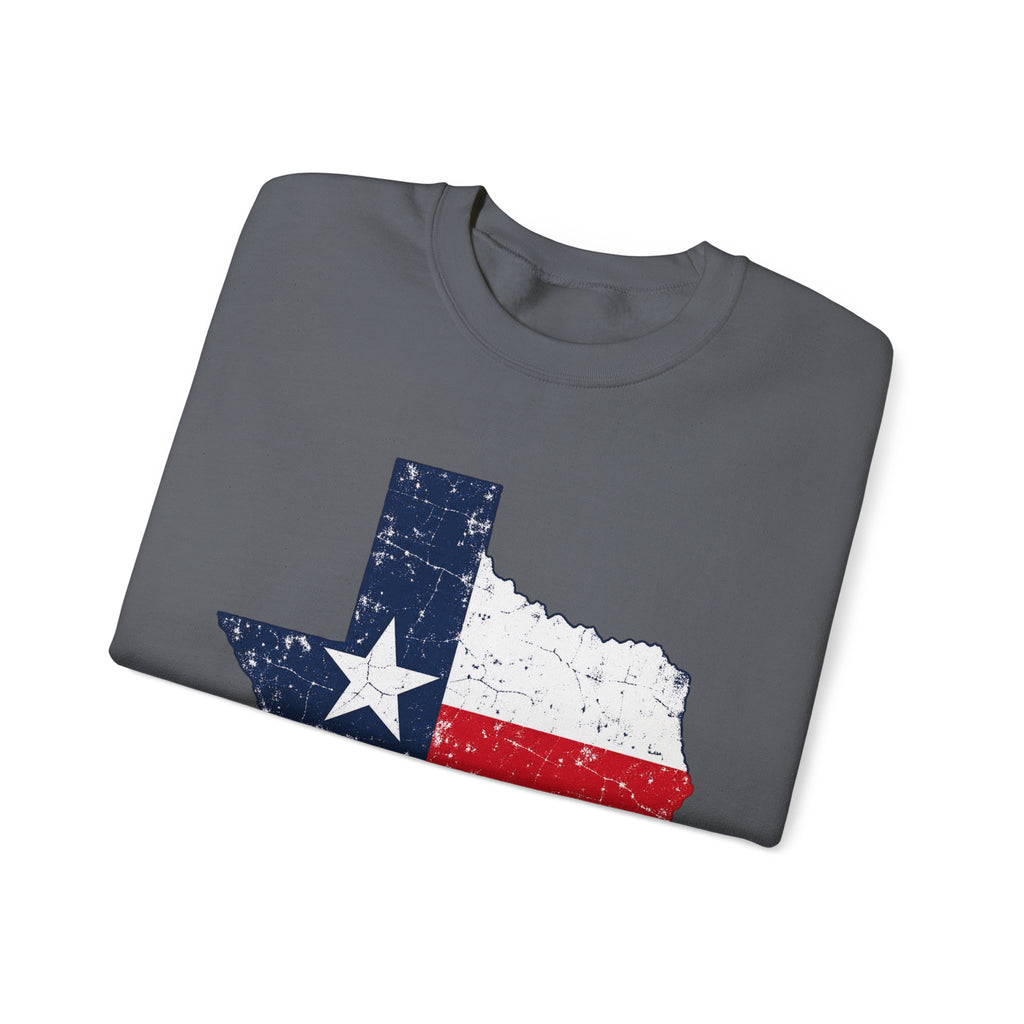Weathered Texas Flag - Crewneck Sweatshirt