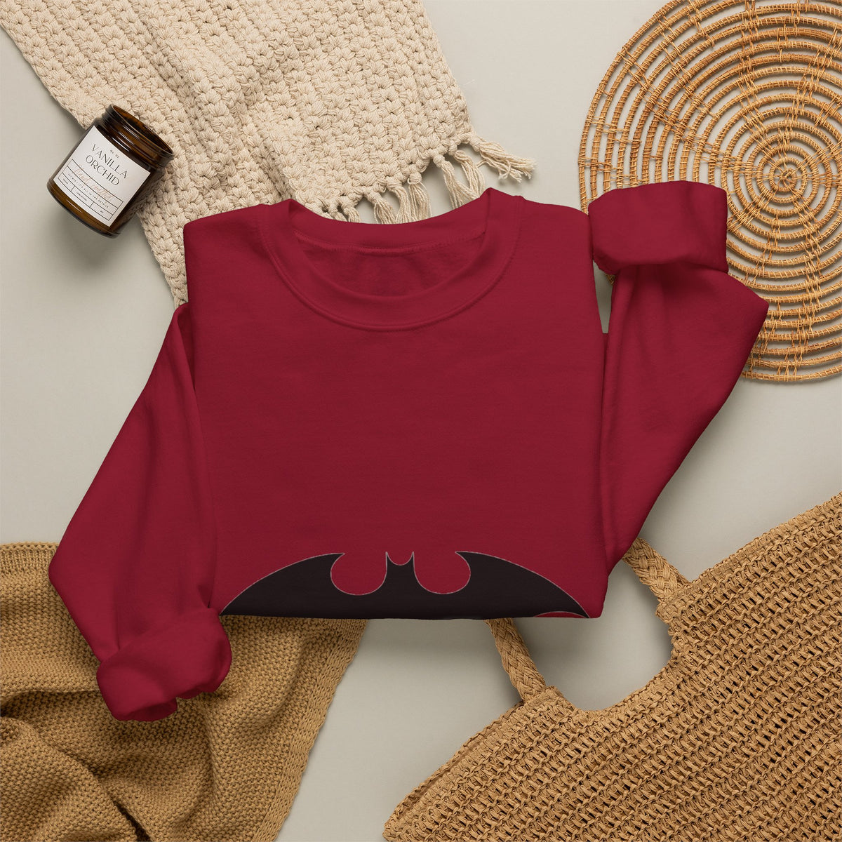 Midnight Bat Emblem - Crewneck Sweatshirt