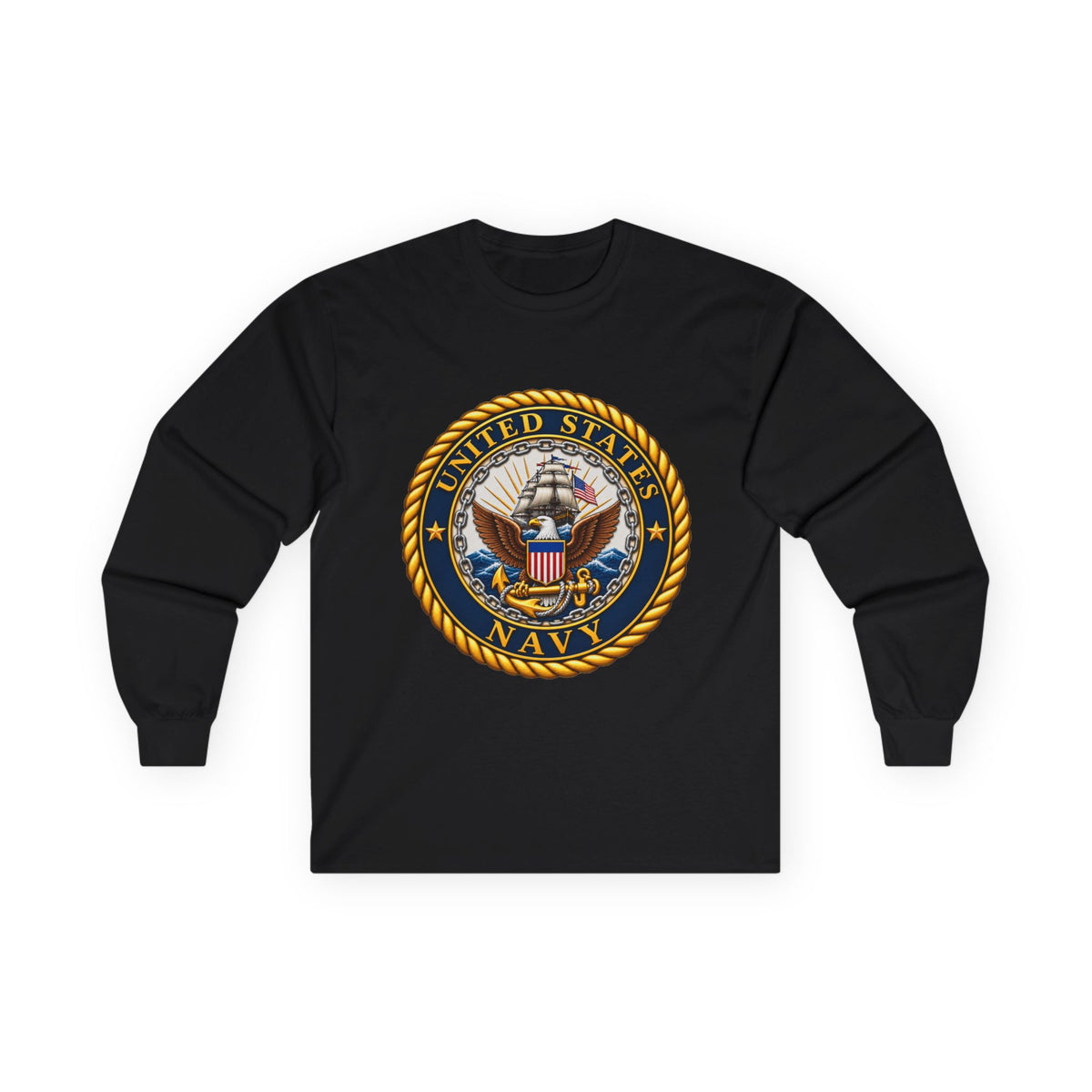 U.S. Navy Emblem - Unisex Ultra Cotton Long Sleeve Tee