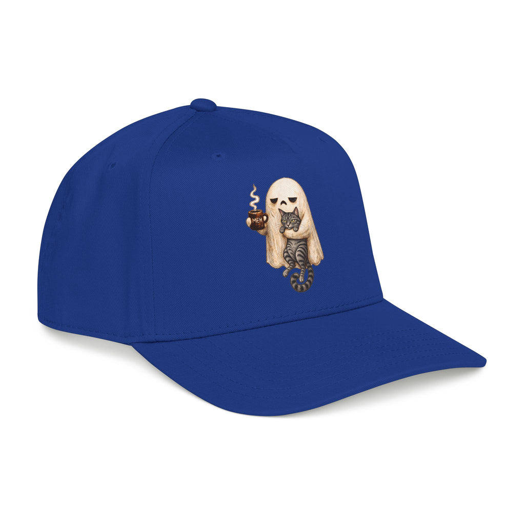 Meh Ghost and Gray Tabby Cat - OTTO Baseball Hat