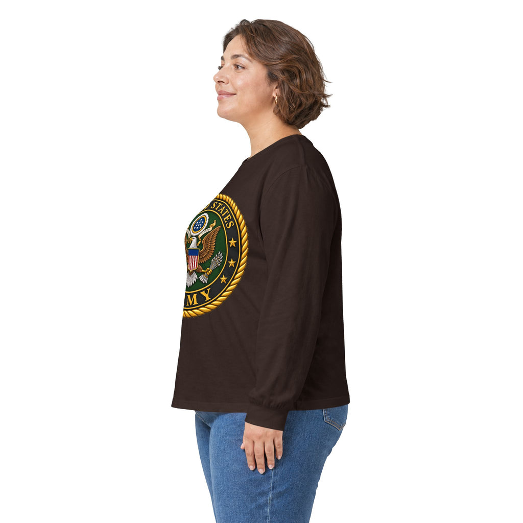 U.S. Army Emblem - Unisex Ultra Cotton Long Sleeve Tee