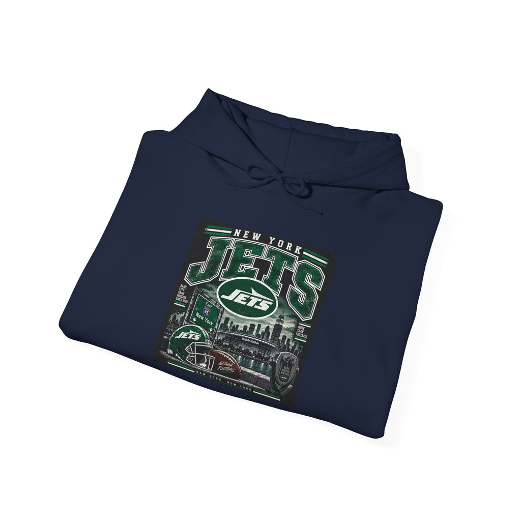 New York Jets Skyline - Hoodie