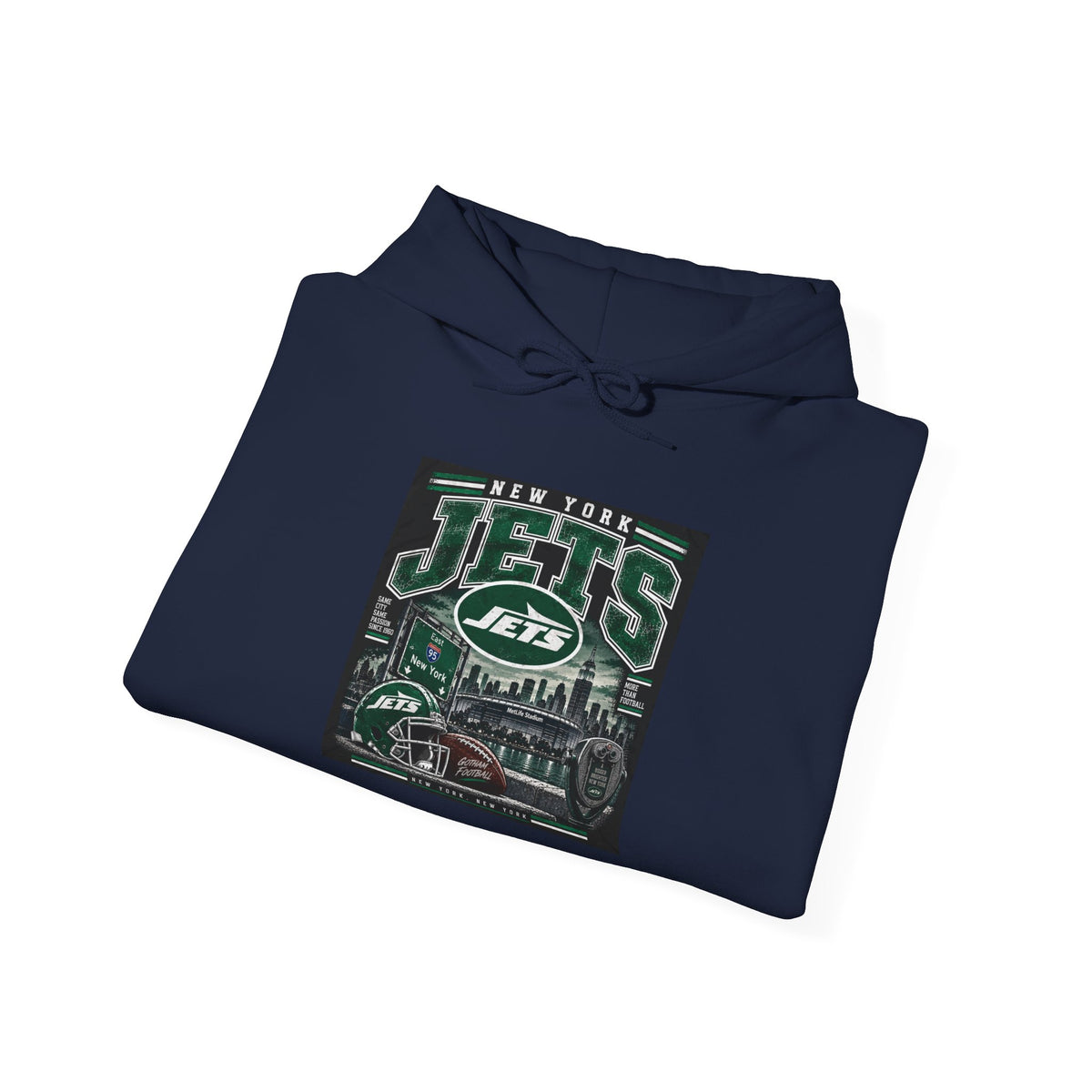 New York Jets Skyline - Hoodie