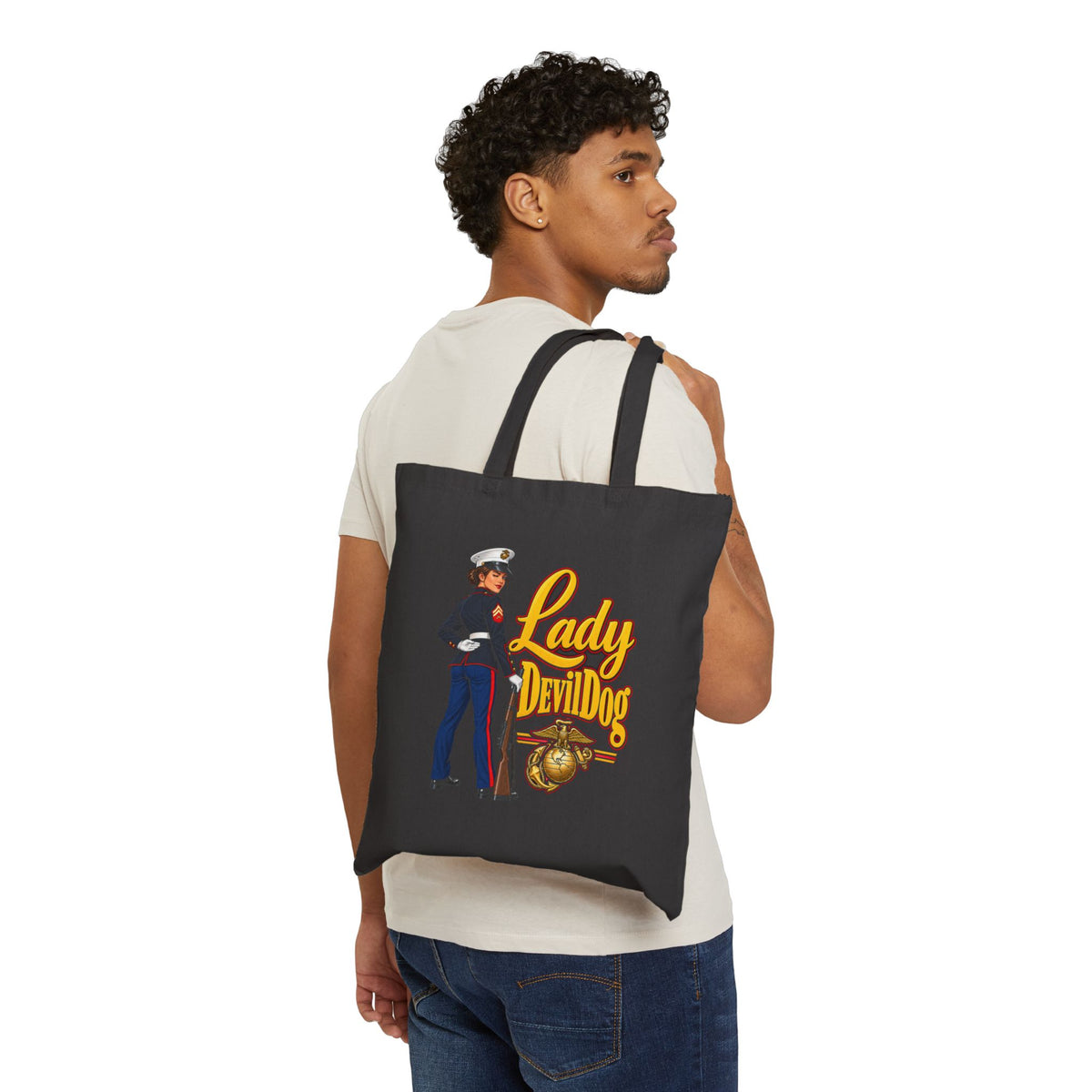 Lady Devil Dog - Canvas Tote