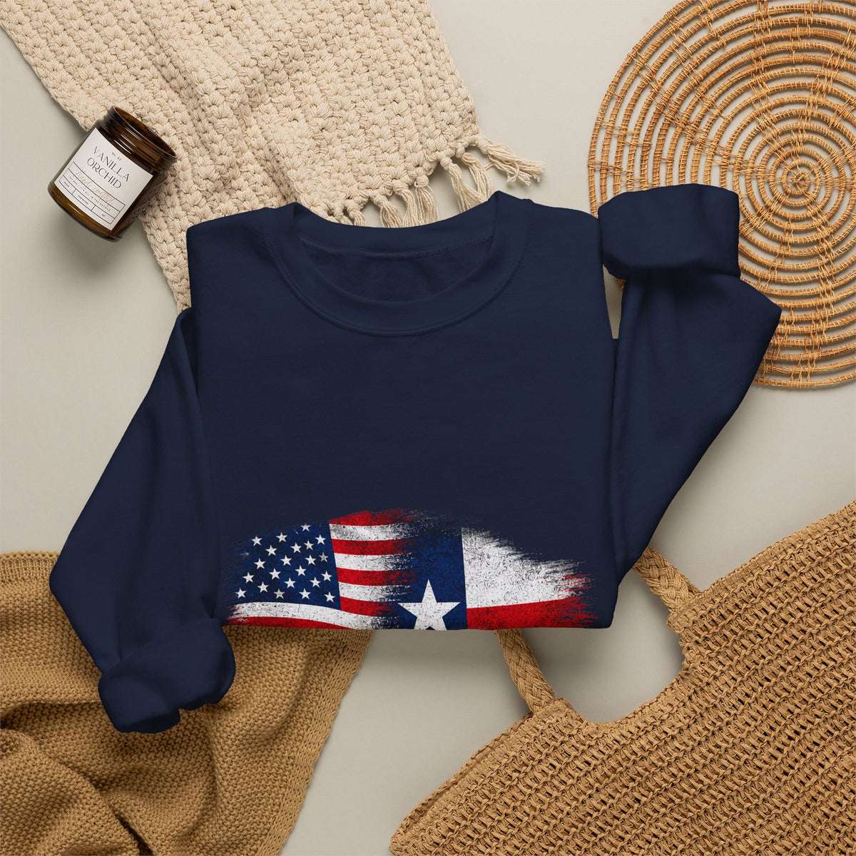 American by Birth, Texan by Choice - Crewneck Sweatshirt