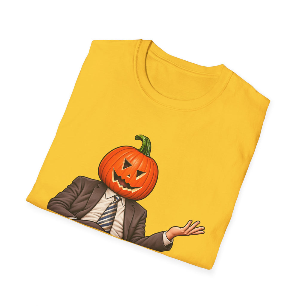 Pumpkin Head Office Cartoon - Classic Tee