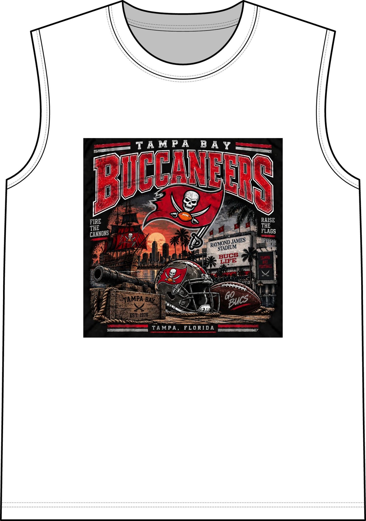 Tampa Bay Buccaneers Pirate Heritage - Classic Tank