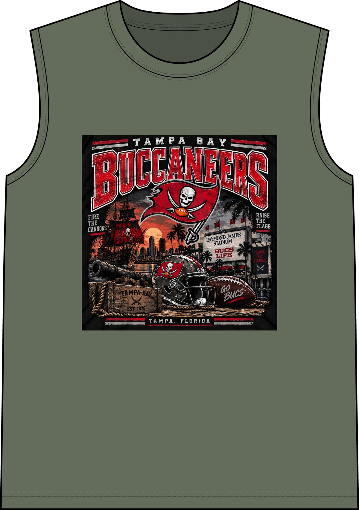 Tampa Bay Buccaneers Pirate Heritage - Classic Tank