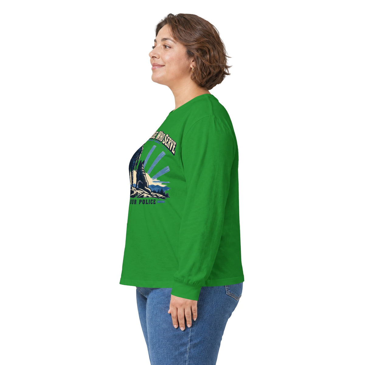 Stand With Those Who Serve Police K9 - Unisex Ultra Cotton Long Sleeve Tee