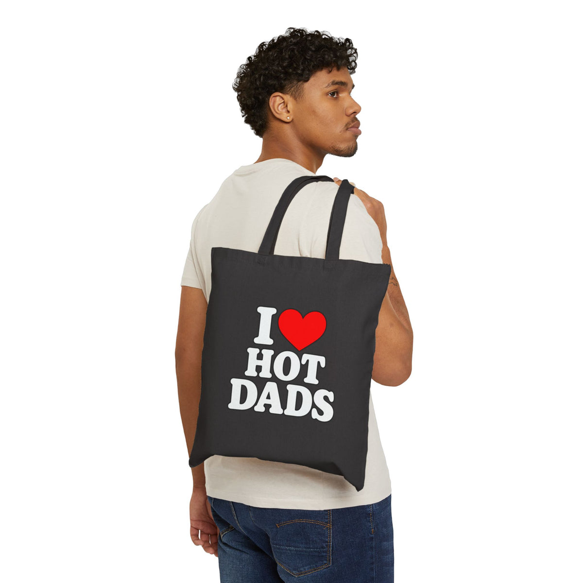 I Love Hot Dads - Canvas Tote
