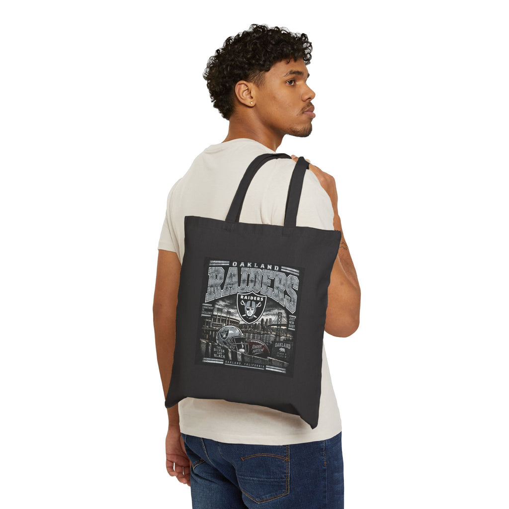 Oakland Raiders Black Heritage - Canvas Tote
