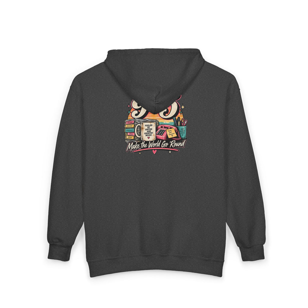 9to5 Make the World Go Round - Full-Zip Hooded Sweatshirt