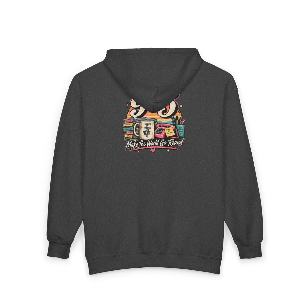 9to5 Make the World Go Round - Full-Zip Hooded Sweatshirt