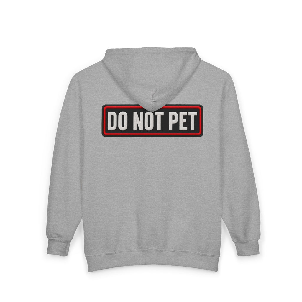 Do Not Pet - Service Dog Patch - Full-Zip Hooded Sweatshirt