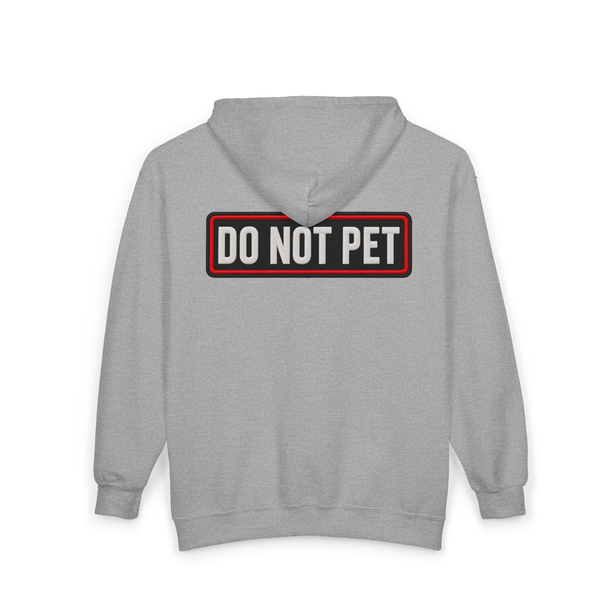 Do Not Pet - Service Dog Patch - Full-Zip Hooded Sweatshirt