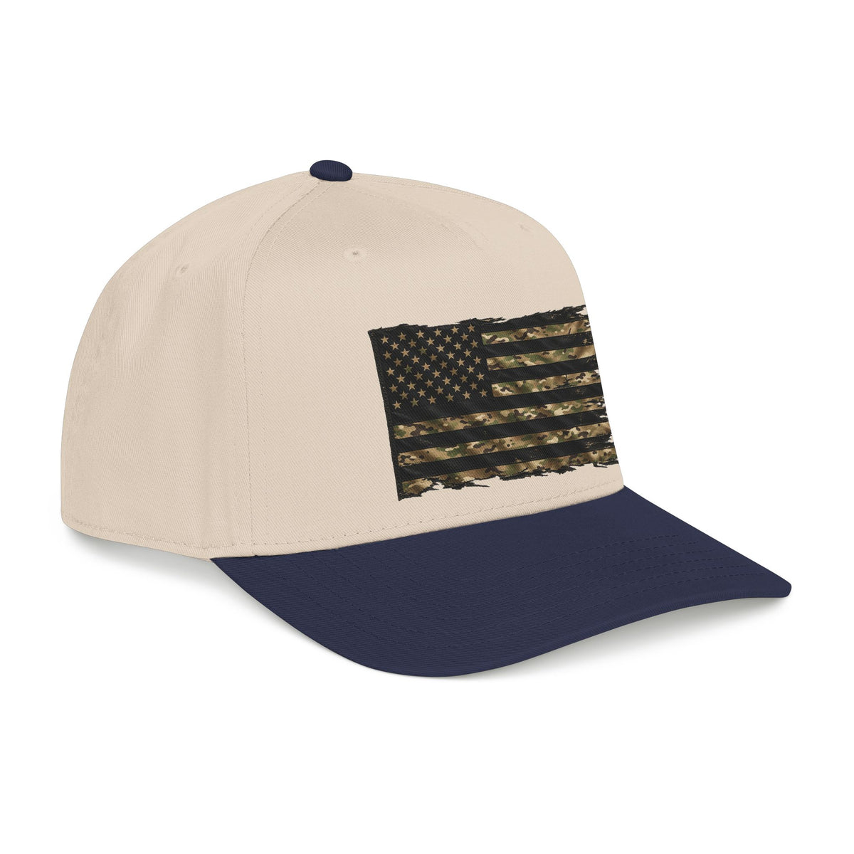 Black and Multicam American Flag - OTTO Baseball Hat