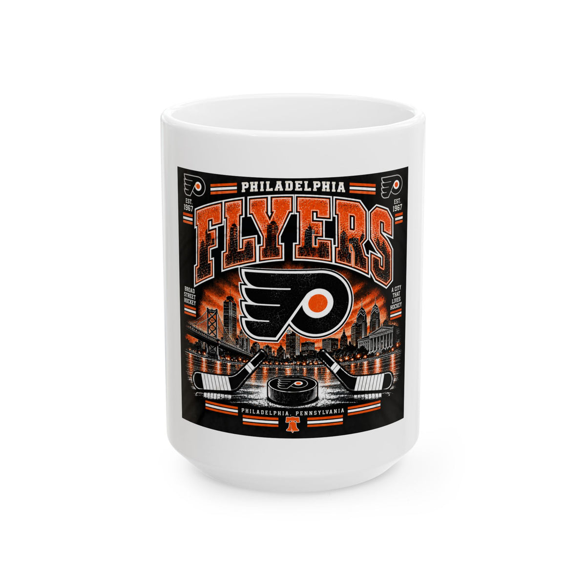 Philadelphia Flyers Urban Hockey - Ceramic Mug 11oz and 15oz