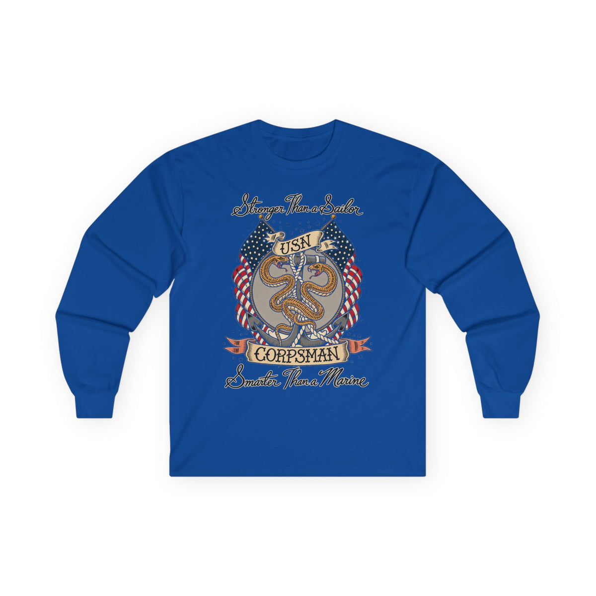 Corpsman Pride Crest - Unisex Ultra Cotton Long Sleeve Tee
