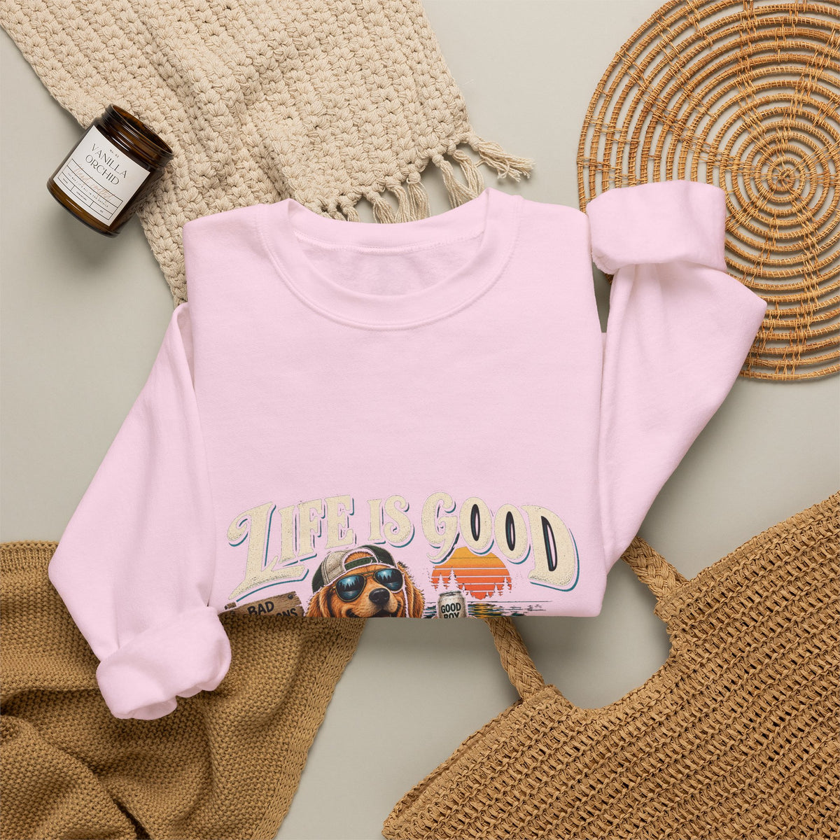 Life is Good Floatin' - Crewneck Sweatshirt