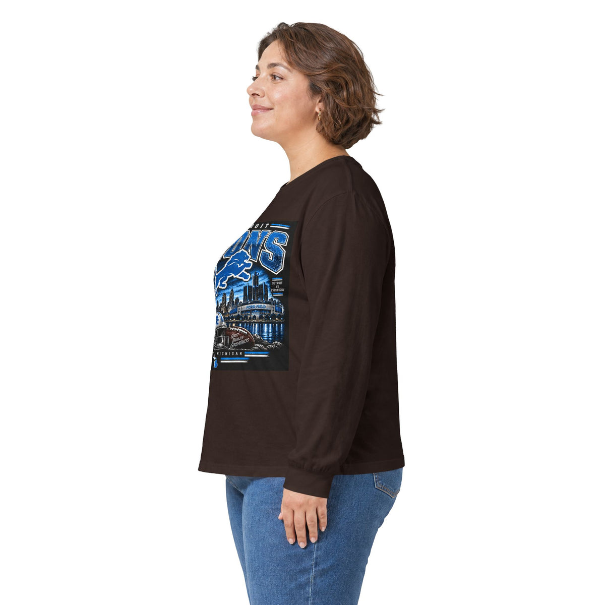 Detroit Lions Grit - Unisex Ultra Cotton Long Sleeve Tee