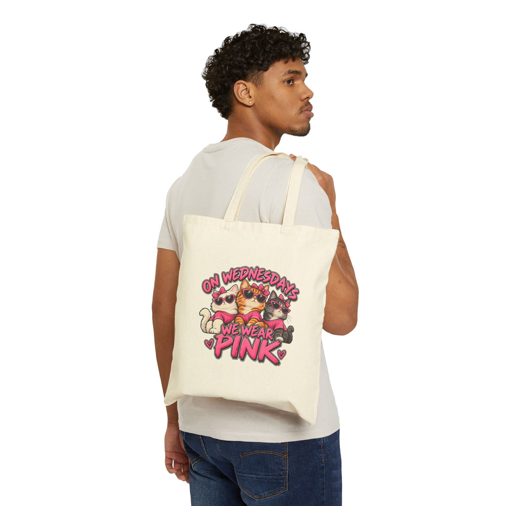 On Wednesdays We Wear Pink - Canvas Tote