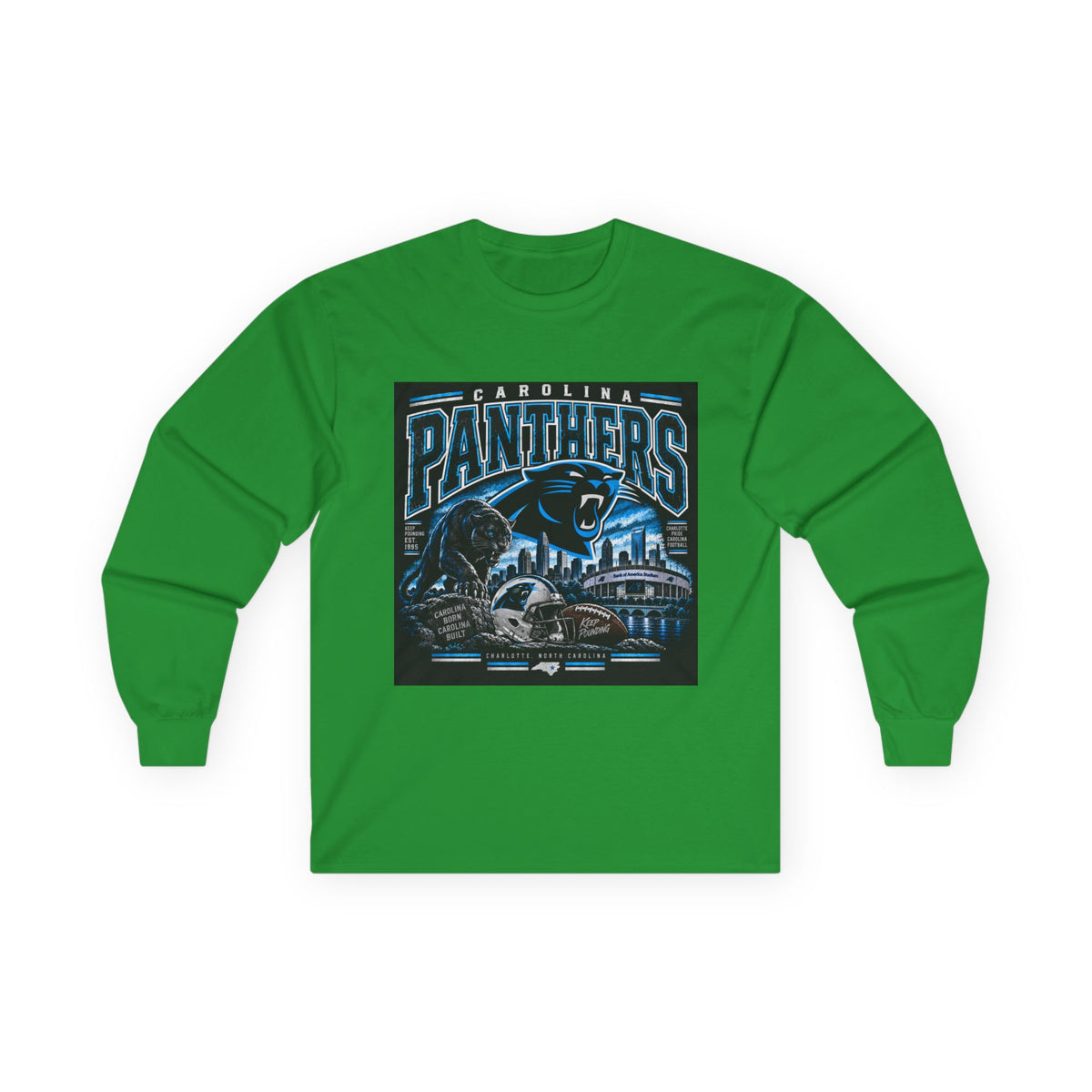 Carolina Panthers Keep Pounding - Unisex Ultra Cotton Long Sleeve Tee