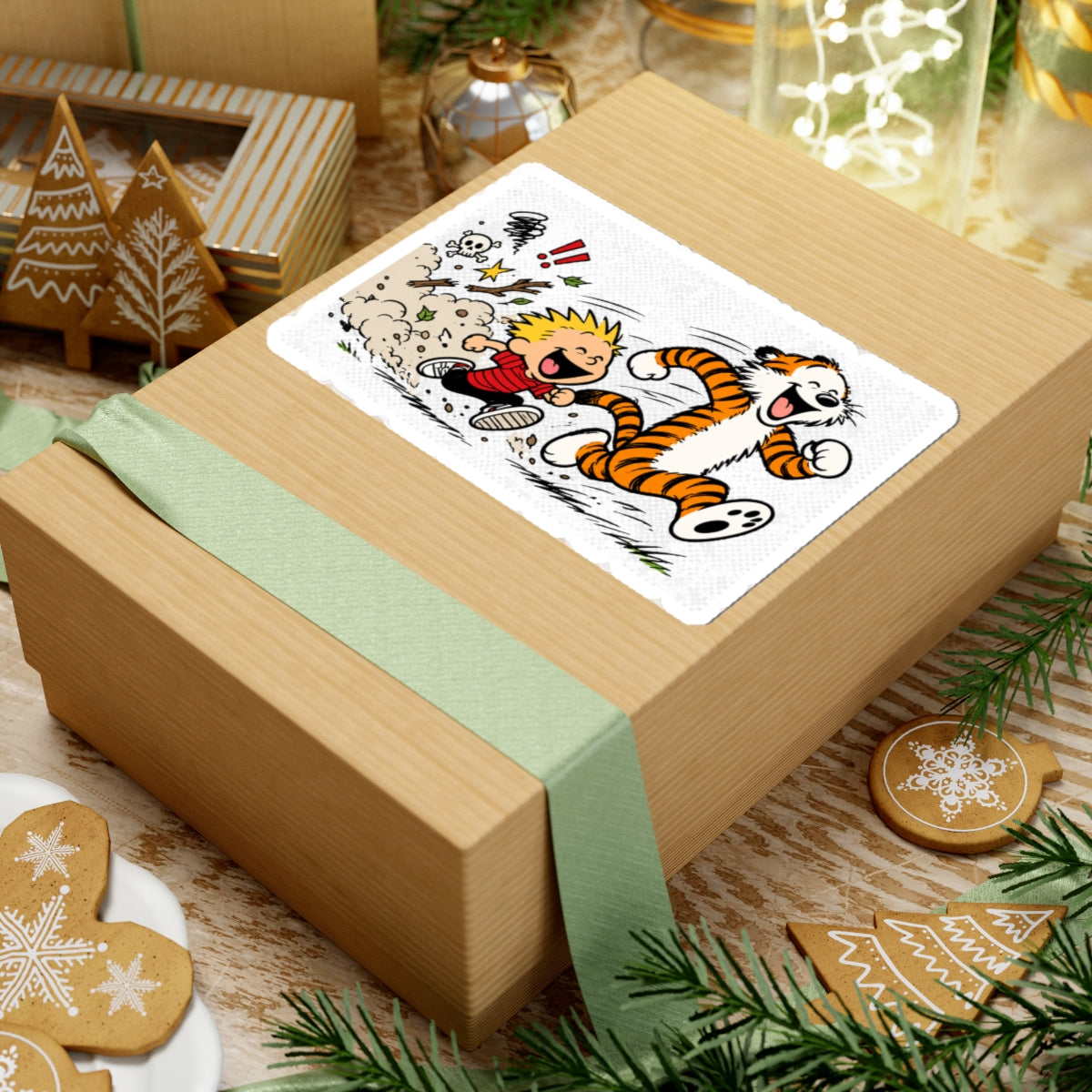 Calvin and Hobbes Adventure - Kiss-Cut Sticker