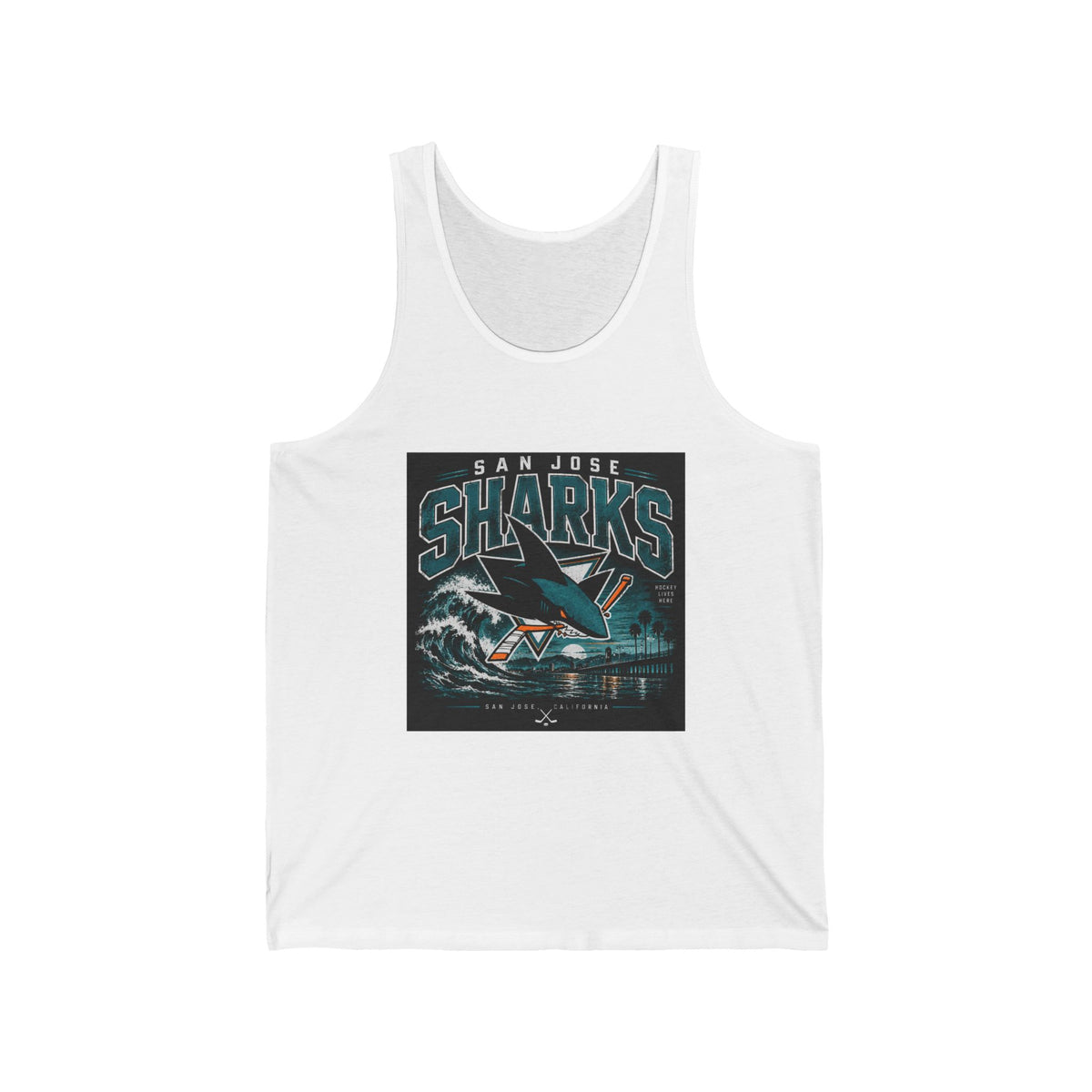 Sharks Wave Hockey Tee - Athletic Tank