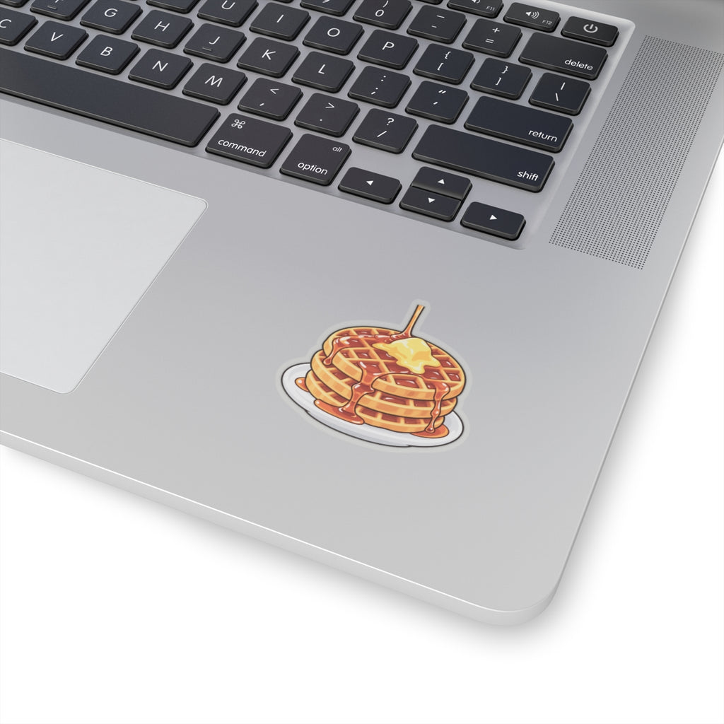 Cartoon Waffles - Kiss-Cut Sticker