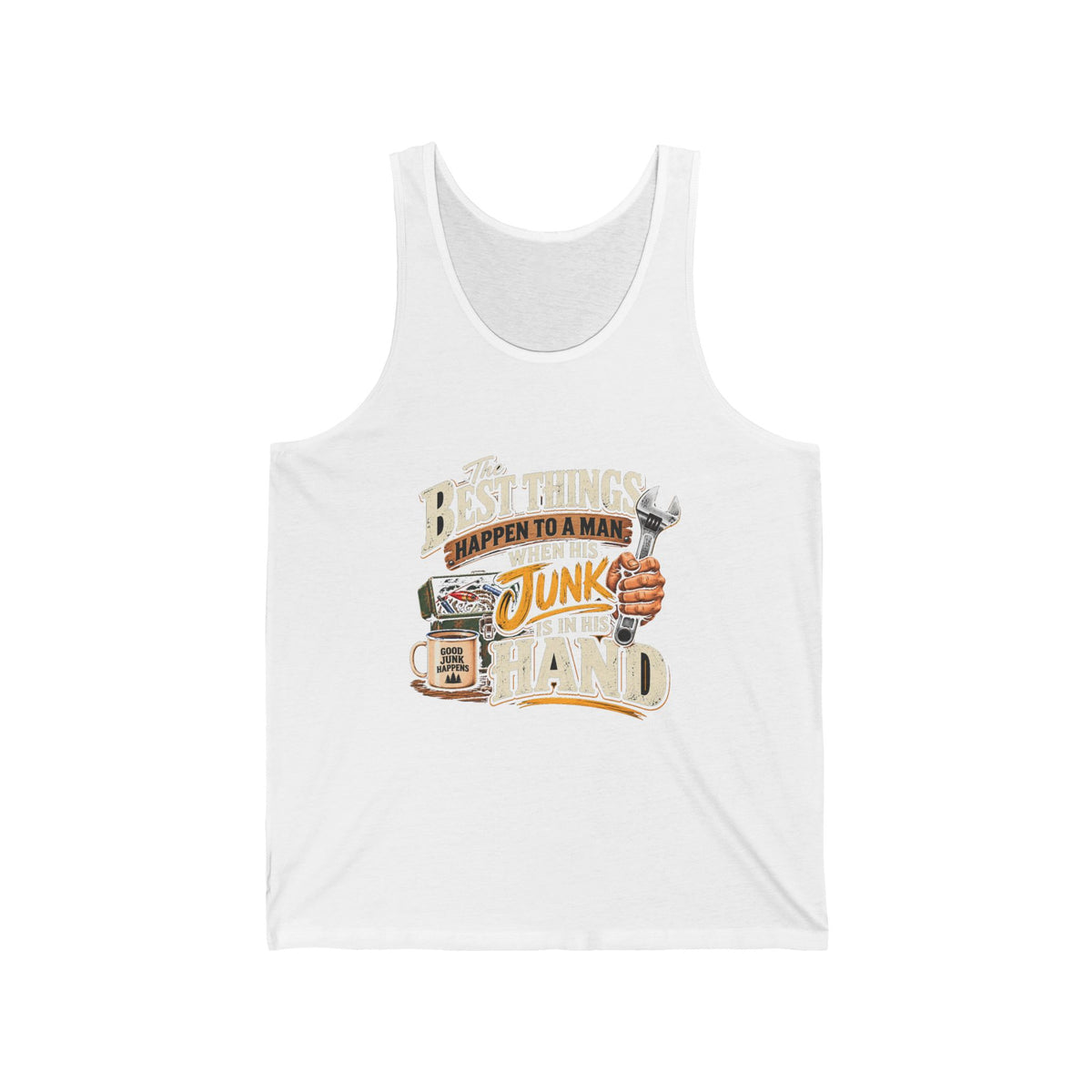 Best Things Happen in a Man's Hand - Athletic Tank