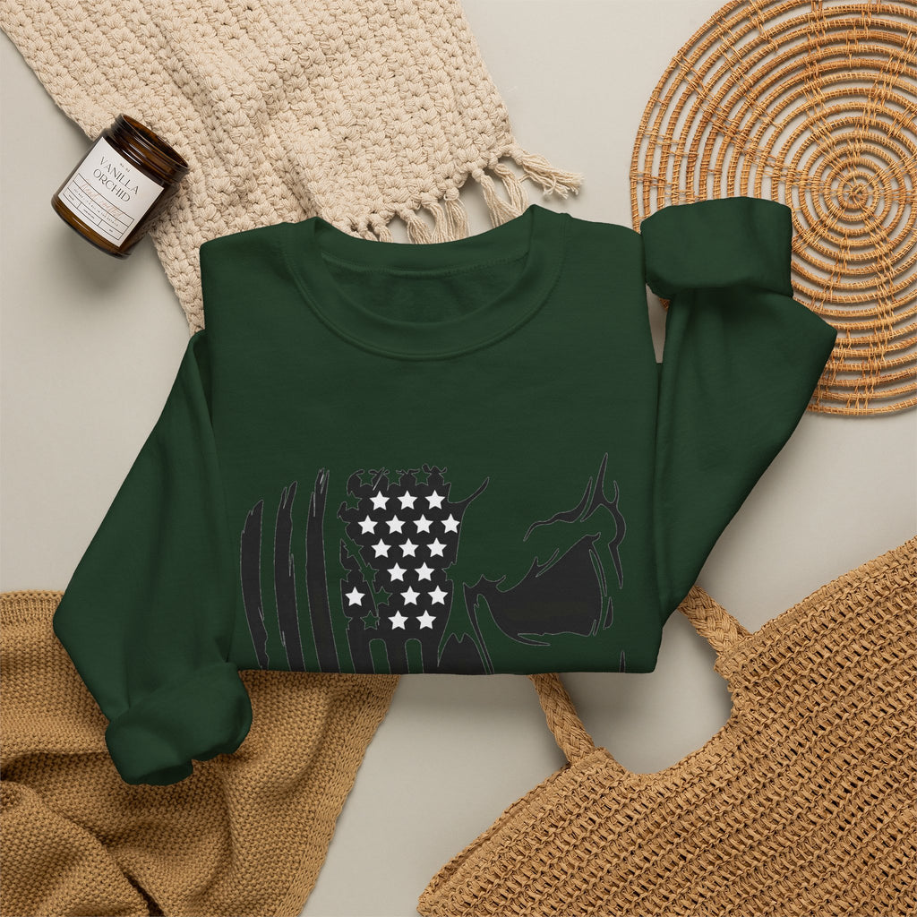 Stars, Stripes & Skulls - Crewneck Sweatshirt