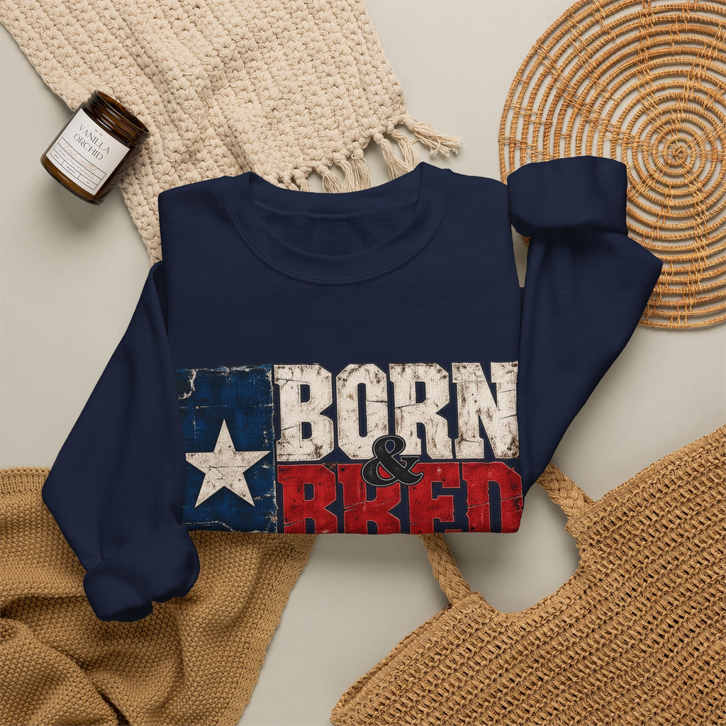 Texas Born and Bred - Crewneck Sweatshirt
