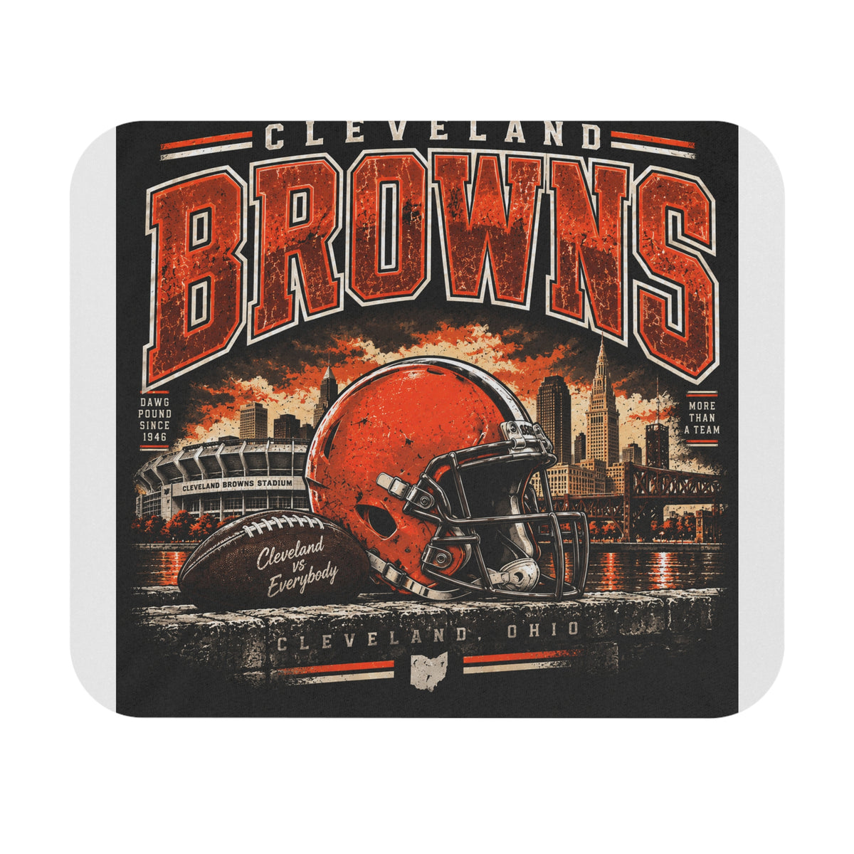 Cleveland Browns Skyline - Mouse Pad