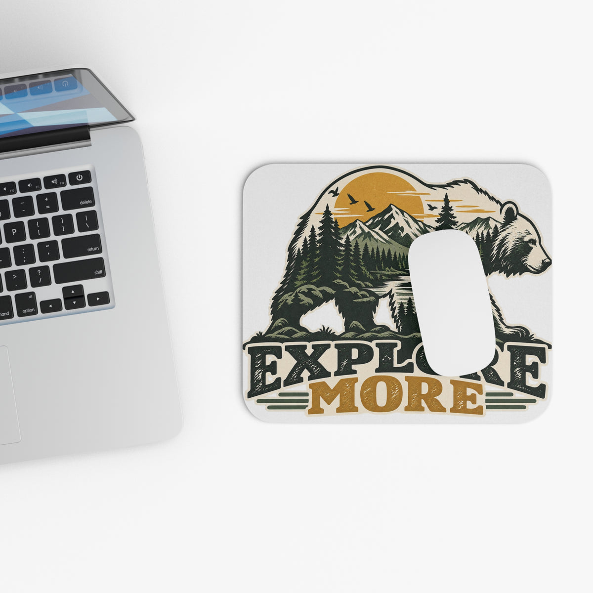 Explore More Bear - Mouse Pad